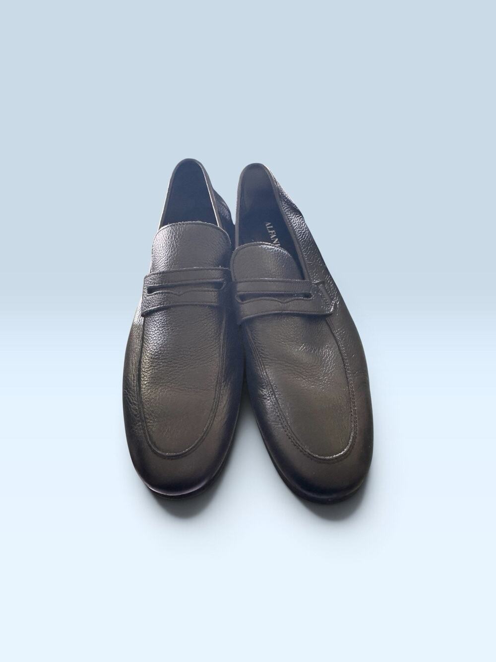 Alfani mens dress shoes size 9.5 black leather.